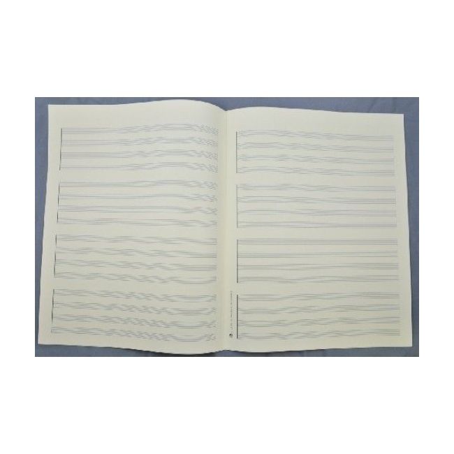 Music manuscript paper - Quartet 4x4 staves