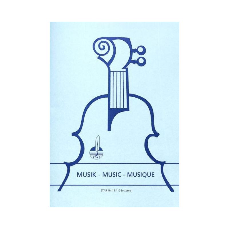 Music manuscript book 10 staves