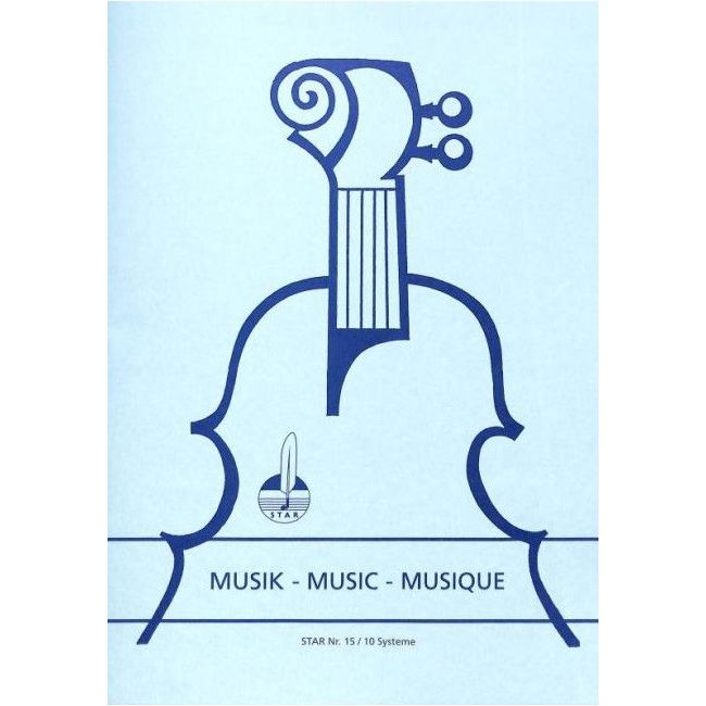 Music manuscript book 10 staves