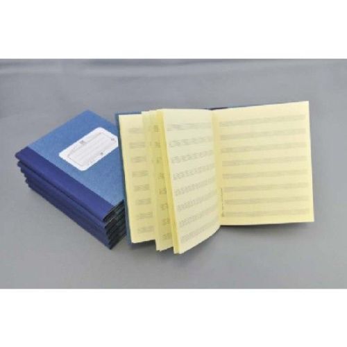 Music manuscript book blue...