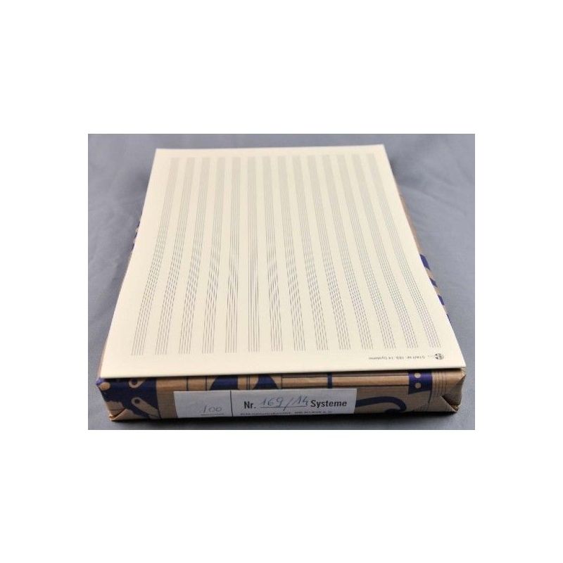 Music manuscript paper 14 staves
