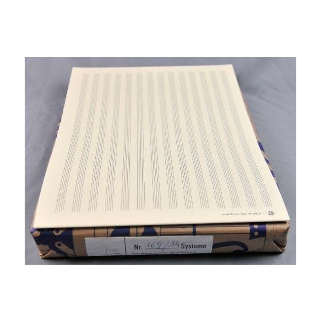 Music manuscript paper 14 staves
