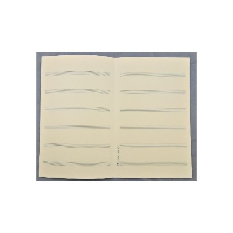 Music manuscript paper for chorals 6 staves