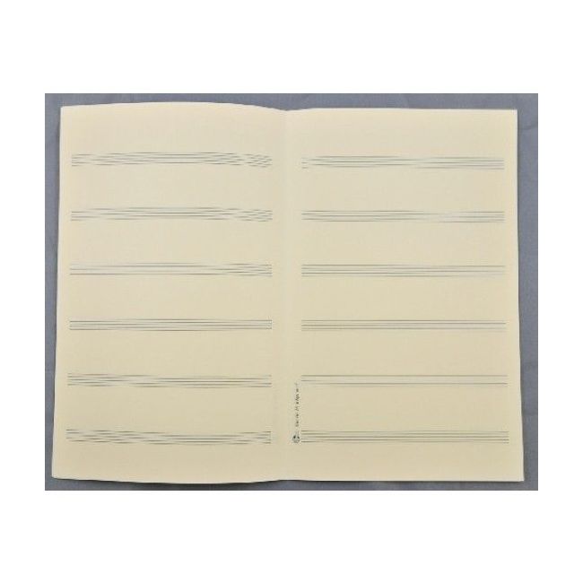 Music manuscript paper for chorals 6 staves