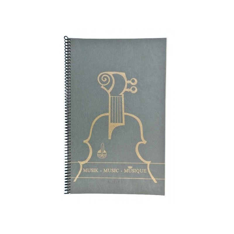 Music manuscript book spiral bound 12 staves