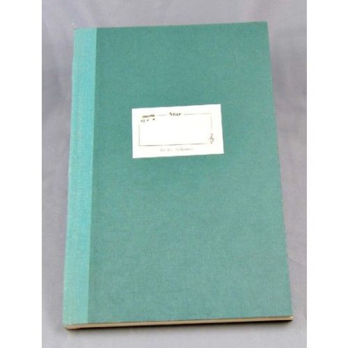 Music manuscript book blue...