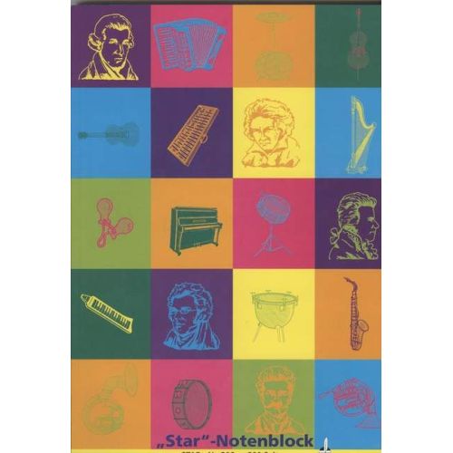 Manuscript paper pad 12 staves