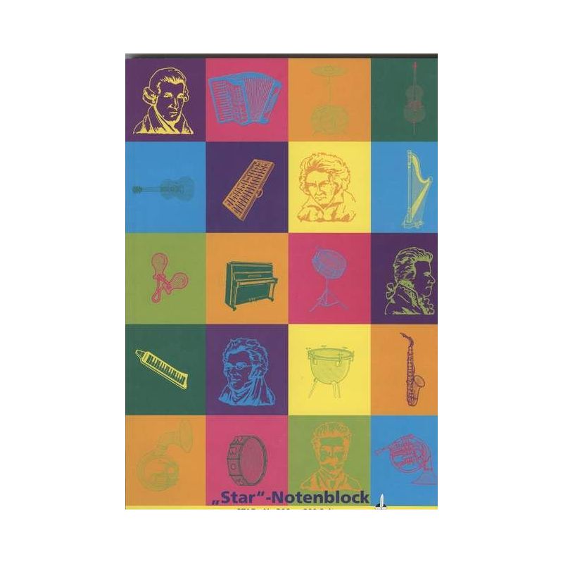 Manuscript paper pad 12 staves