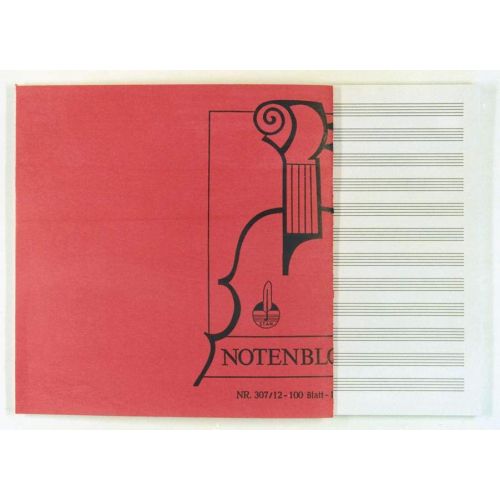 Sketch pad 12 staves landscape
