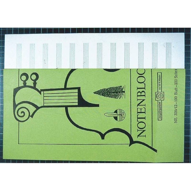 Sketch pad 12 staves