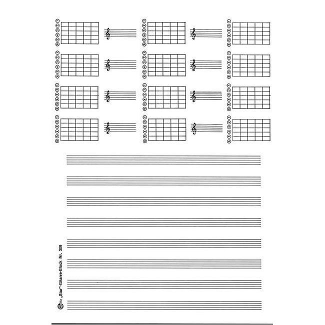 Sketch pad 8 staves 12 GIT-boxes
