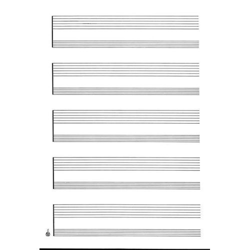 Sketch pad guitar 5x2 staves