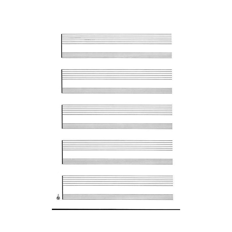 Sketch pad guitar 5x2 staves