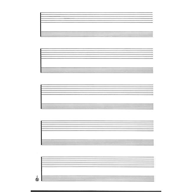 Sketch pad guitar 5x2 staves