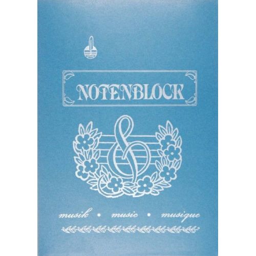 Manuscript paper pad 12 staves