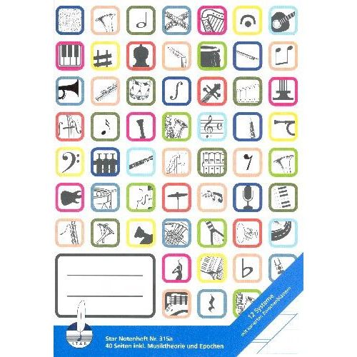 School book 12 staves every...