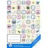School book 12 staves every other page is left blank