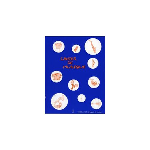 Cahier de Musique 12 portées