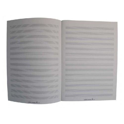 Music manuscript book DIN A4 portrait, 14 staves