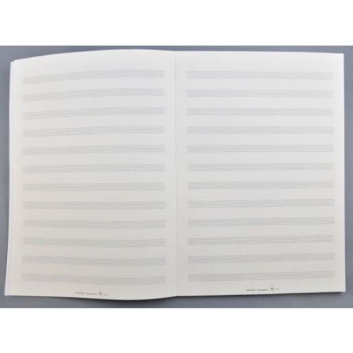 Manuscript paper pad 12 staves
