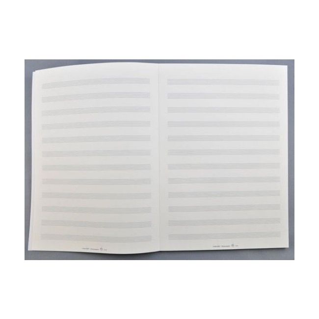 Manuscript paper pad 12 staves