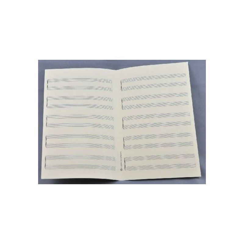 Music manuscript paper 5x2 staves