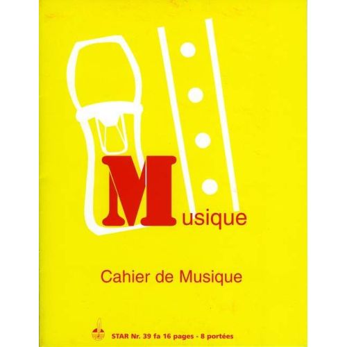Cahier de Musique 8 portées...