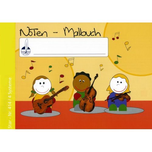 Elementary music book 4 staves