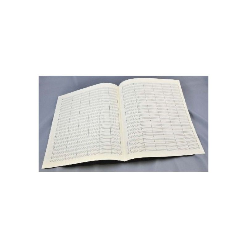 Music manuscript paper 22 staves with bar lines
