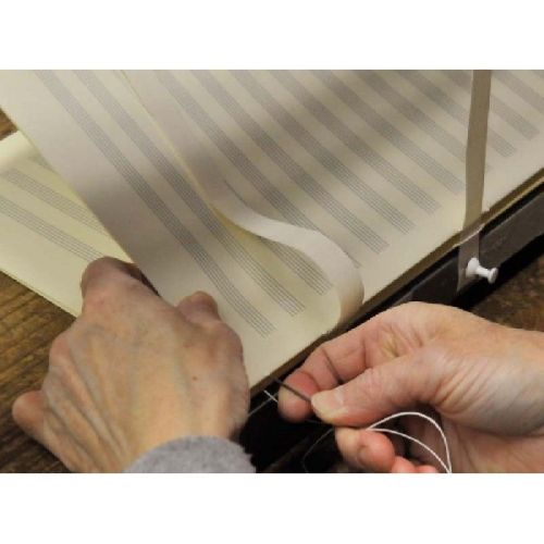 Music manuscript book handbound 10 staves