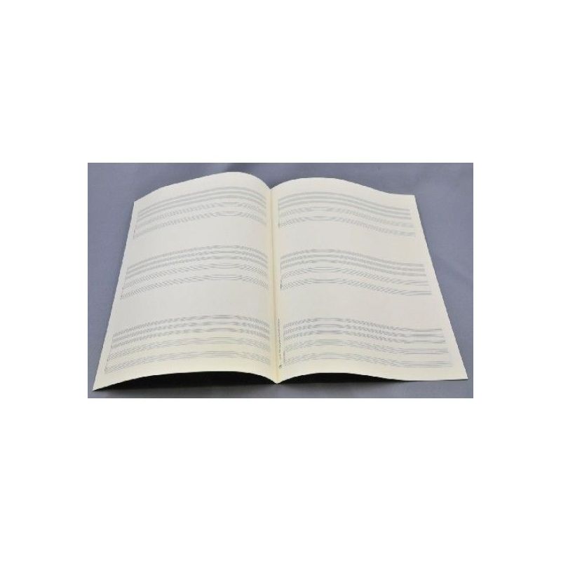 Music manuscript paper for organ 4x3 staves