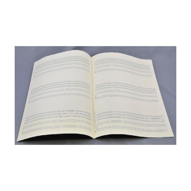 Music manuscript paper for organ 4x3 staves