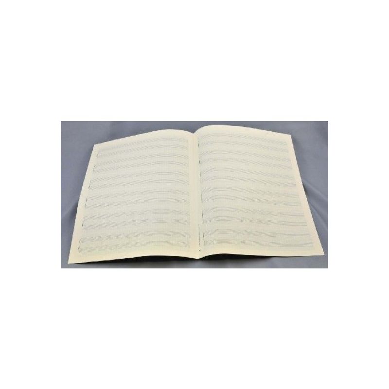 Music manuscript paper for piano solo 6x2 staves