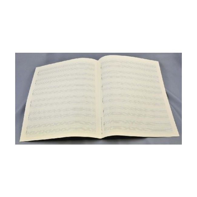 Music manuscript paper for piano solo 6x2 staves