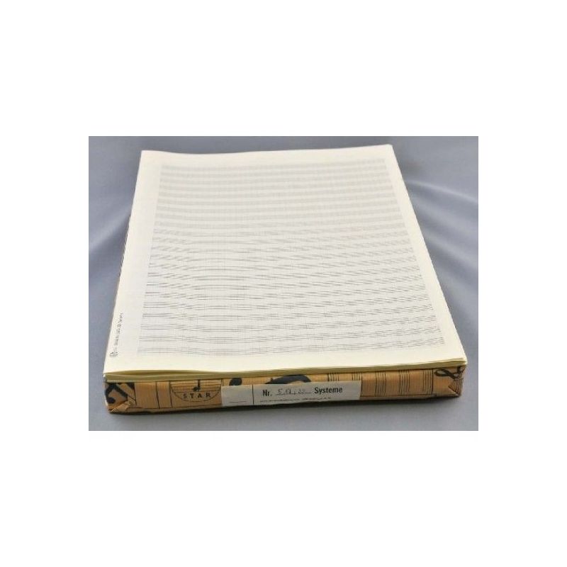 Music manuscript paper 22 staves with ledger lines