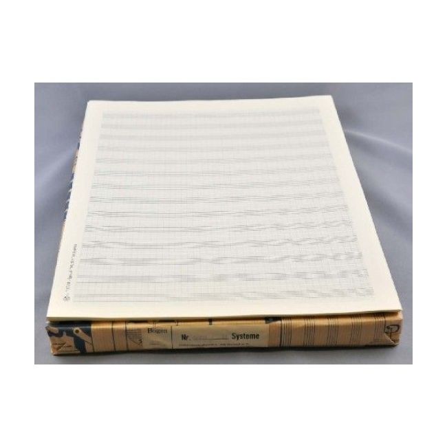 Music manuscript paper 14 staves with ledger lines