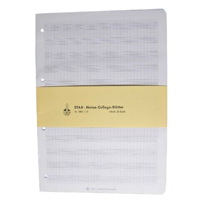 Loose Leaf Sheets 12 staves with ledger lines