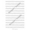 Music manuscript book 12 staves book with ledger lines