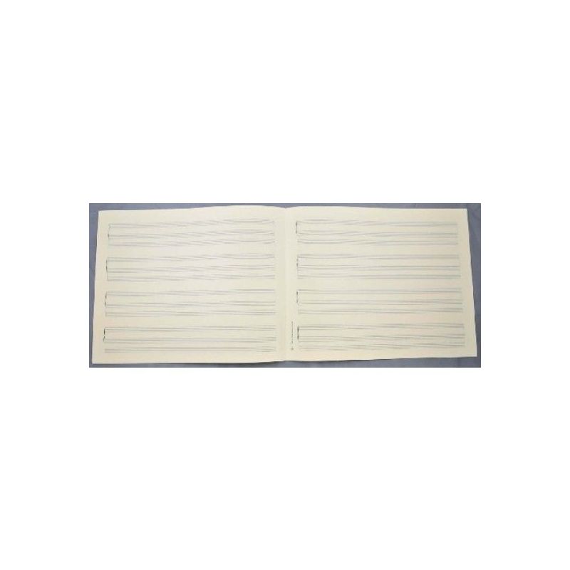 Music manuscript paper for organ 4x3 staves