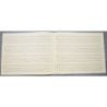 Music manuscript paper for organ 4x3 staves