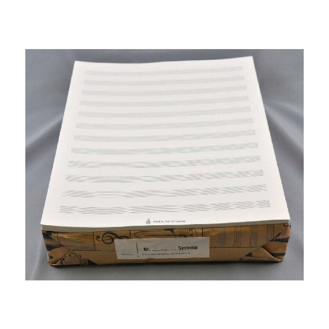 Music manuscript paper - Star 2000 12 staves