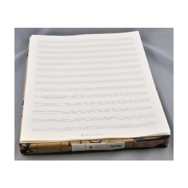 Music manuscript paper - Star 2000 14 staves