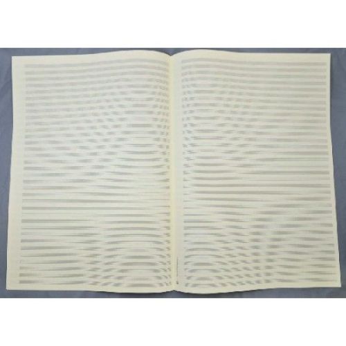 Large format paper 34 staves