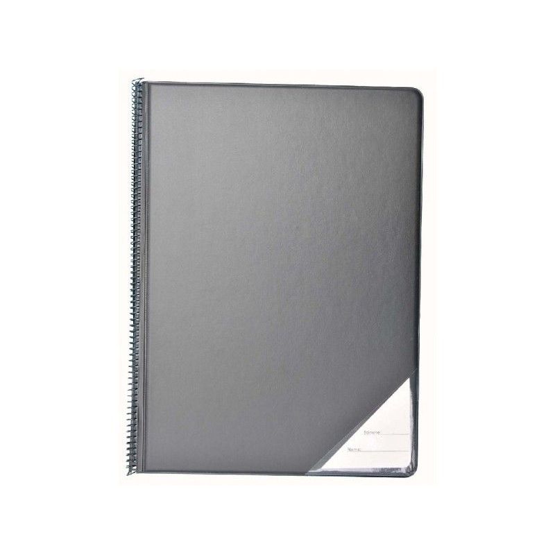 Orchestral folder black 23x32 cm portrait + 10 inserts without glare