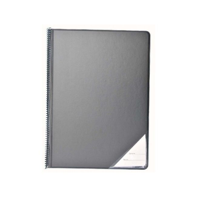Orchestral folder black 23x32 cm portrait + 10 inserts without glare