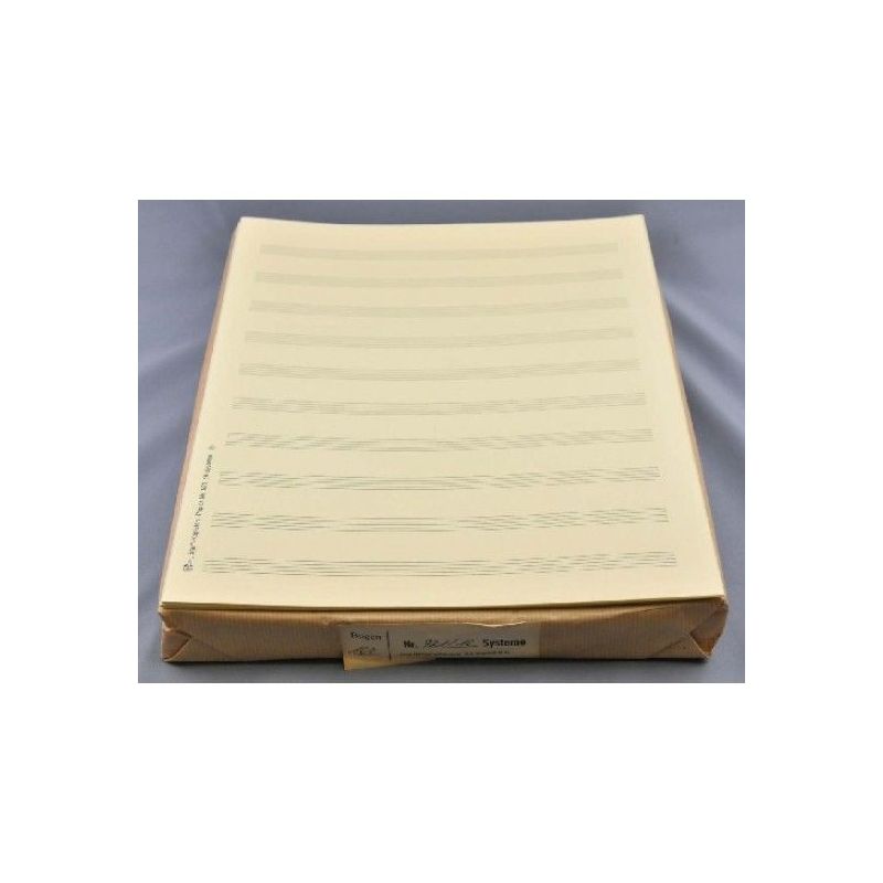Music manuscript paper - Star-Matt 10 staves