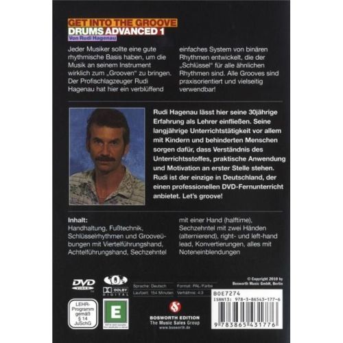 Hagenau, Rudi - Get Into The Groove - Drums Advanced 1