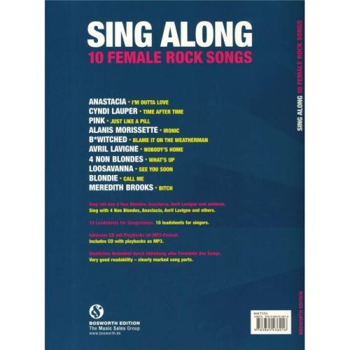 Sing Along - 10 Female Rocks Songs