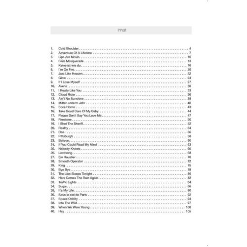 Hitbook Update - 80 Charthits für Gitarre