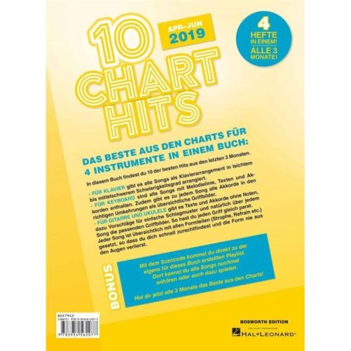 10 Charthits - Apr bis Jun 2019